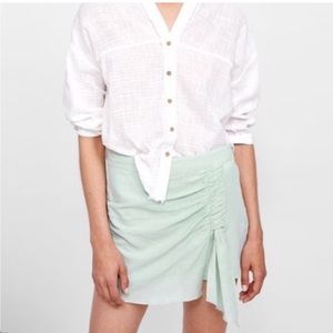Zara linen basic skort/shorts